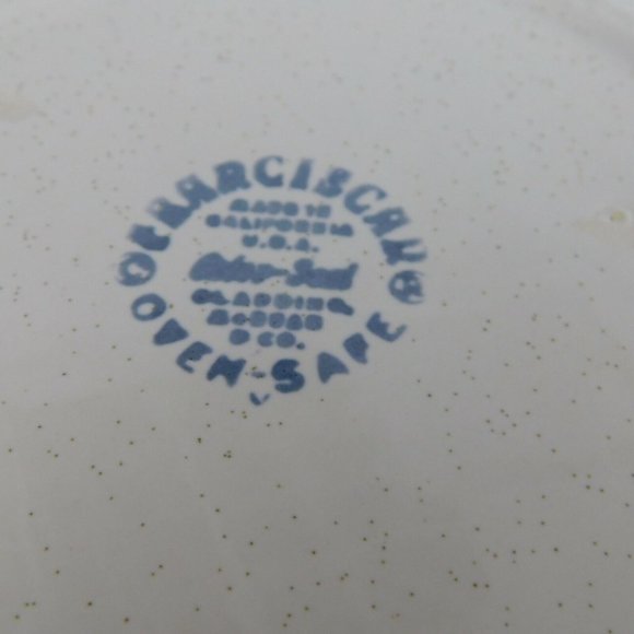 Franciscan Duet Divided Vegetable Bowl 8 3/8" Porcelain Gladding McBean MADE USA - Picture 3 of 6